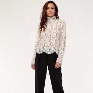 NEW Aritzia lace Dalida blouse